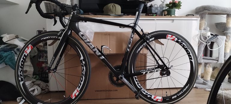 Giant Tcr advanced Shimano Dura Ace 2009 Road & Gravel de segunda mano, Negro — imagen 3 de 3