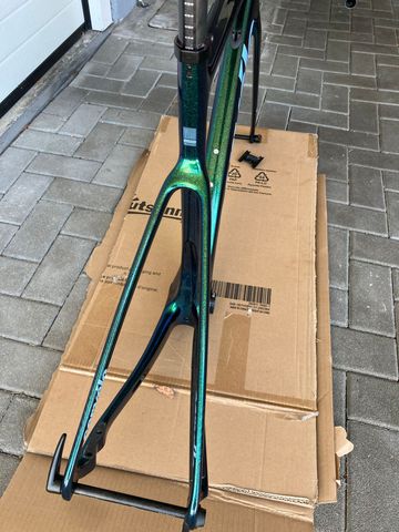 Gebrauchtes Cervélo Caledonia Ultegra 2022 Frameset 2022 Road & Gravel, Grün — Bild 14 von 15