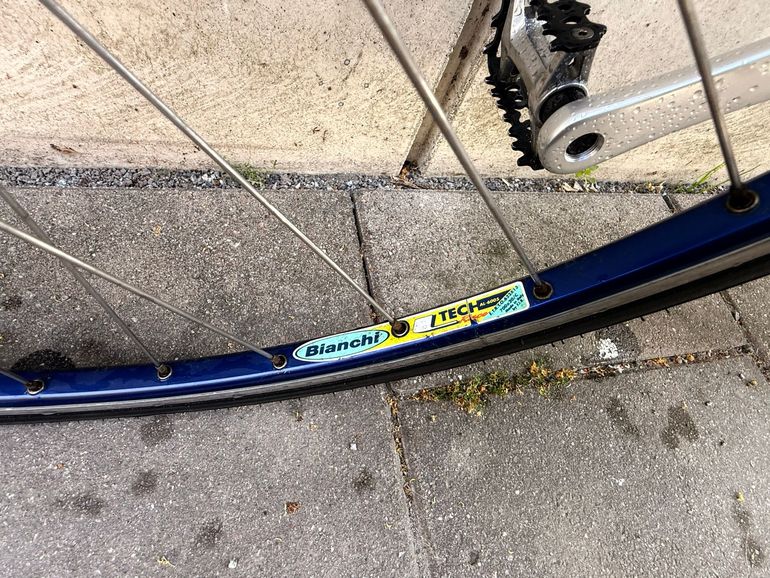 Gebrauchtes Bianchi Custom Campagnolo Record 2000 Road & Gravel, Blau — Bild 8 von 16