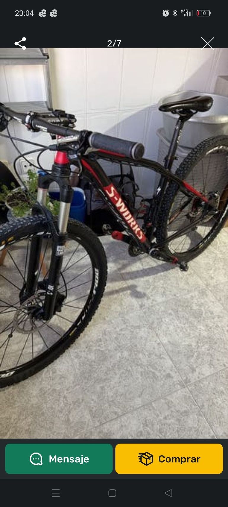 Used Specialized Epic Hardtail 2017 2017 Mountainbike, Black, 29 — image 5 of 5