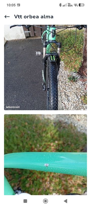Used Orbea Alma Shimano SLX 2019 Mountainbike, Green — image 2 of 3