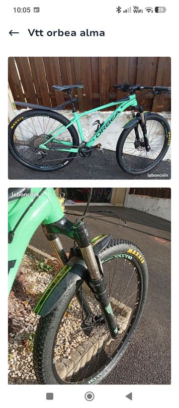 Used Orbea Alma Shimano SLX 2019 Mountainbike, Green — image 1 of 3