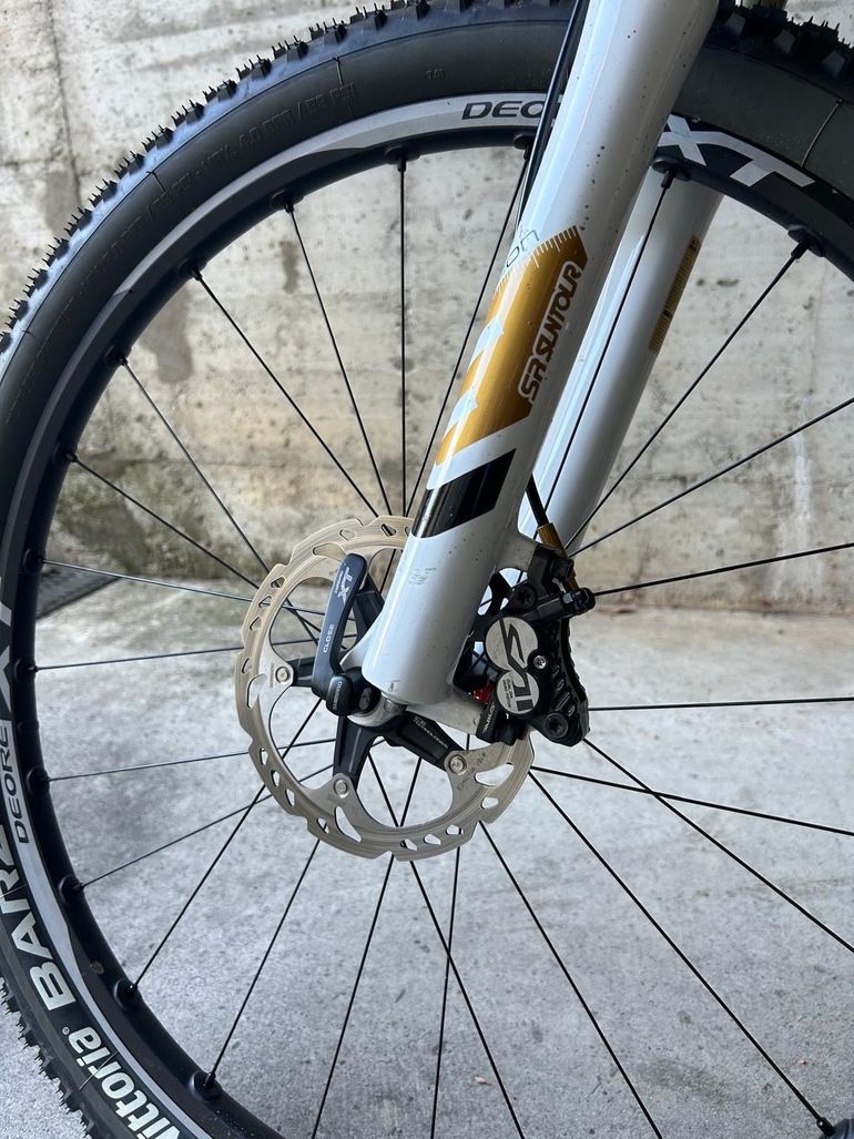 Gebrauchtes Handmade Custom Shimano Deore XT 2014 Mountainbike, Schwarz — Bild 5 von 12