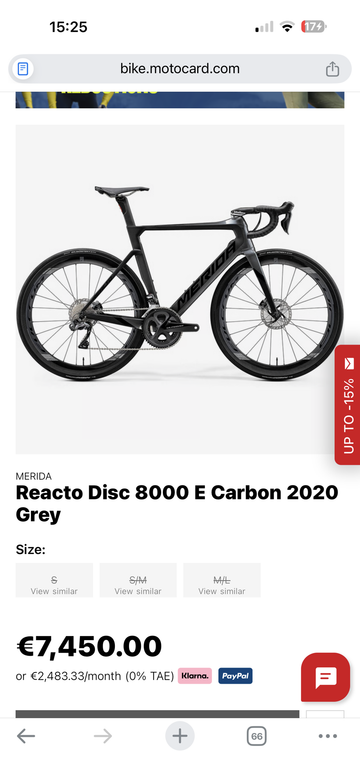Tweedehands Merida REACTO DISC 8000-E 2020 Frameset 2020 Road & Gravel — afbeelding 14 van 33