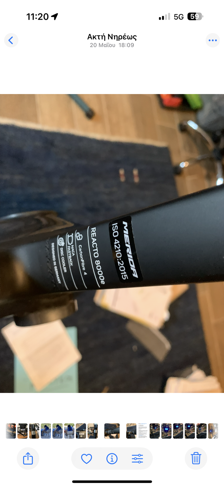Tweedehands Merida REACTO DISC 8000-E 2020 Frameset 2020 Road & Gravel — afbeelding 11 van 14