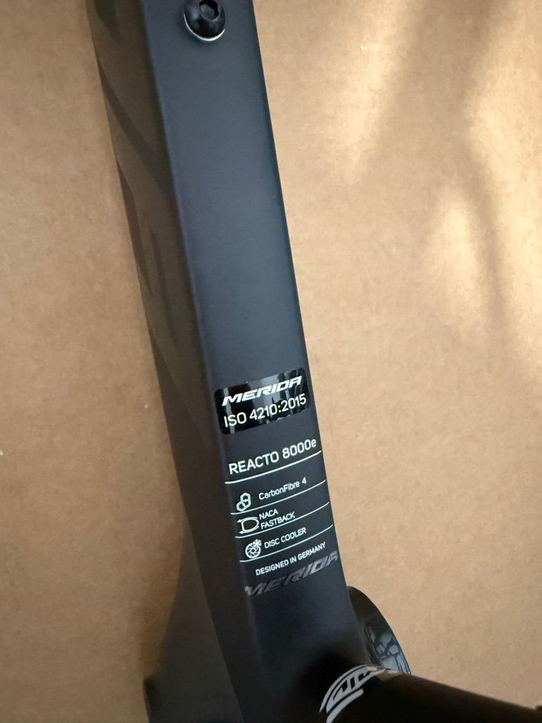 Used Merida REACTO DISC 8000-E 2020 Frameset 2020 Road & Gravel, Light Gray — image 25 of 32