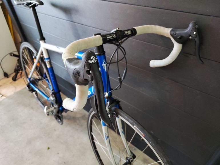 Used B’TWIN Custom Campagnolo Mirage 2008 Road & Gravel, Blue — image 6 of 10