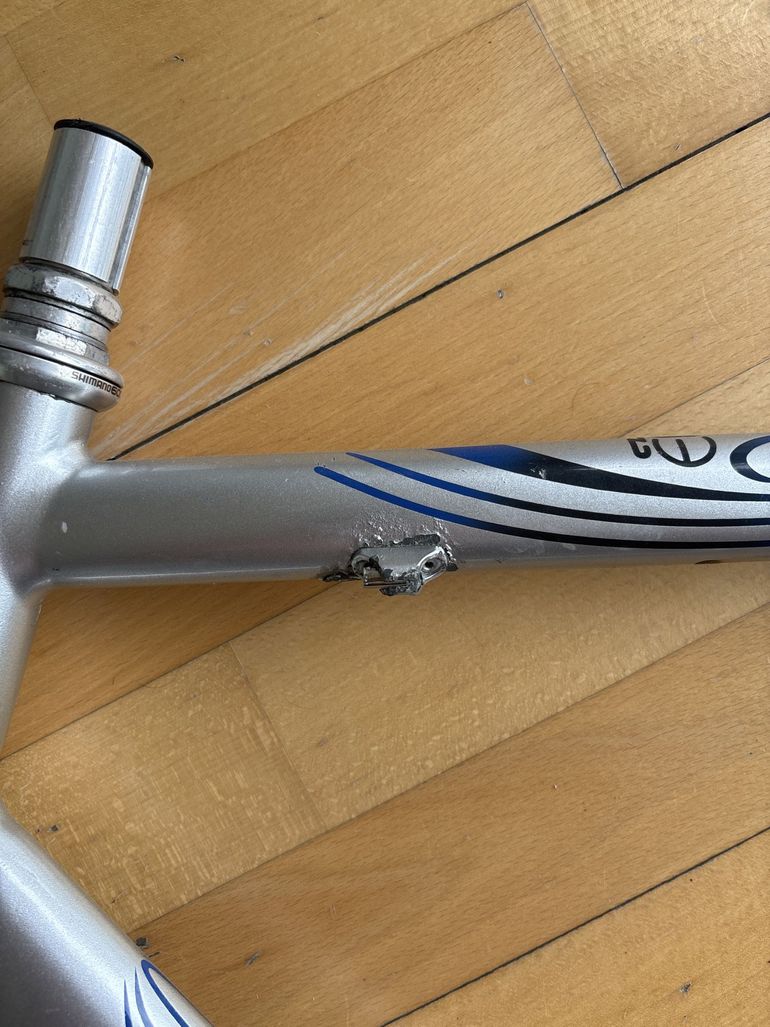 Used Eddy Merckx Custom Frameset 1999 Road & Gravel, Light Gray — image 9 of 12