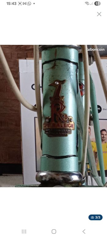 Raleigh Classic 1980 1980 Road & Gravel usato, Verde — immagine 3 di 3