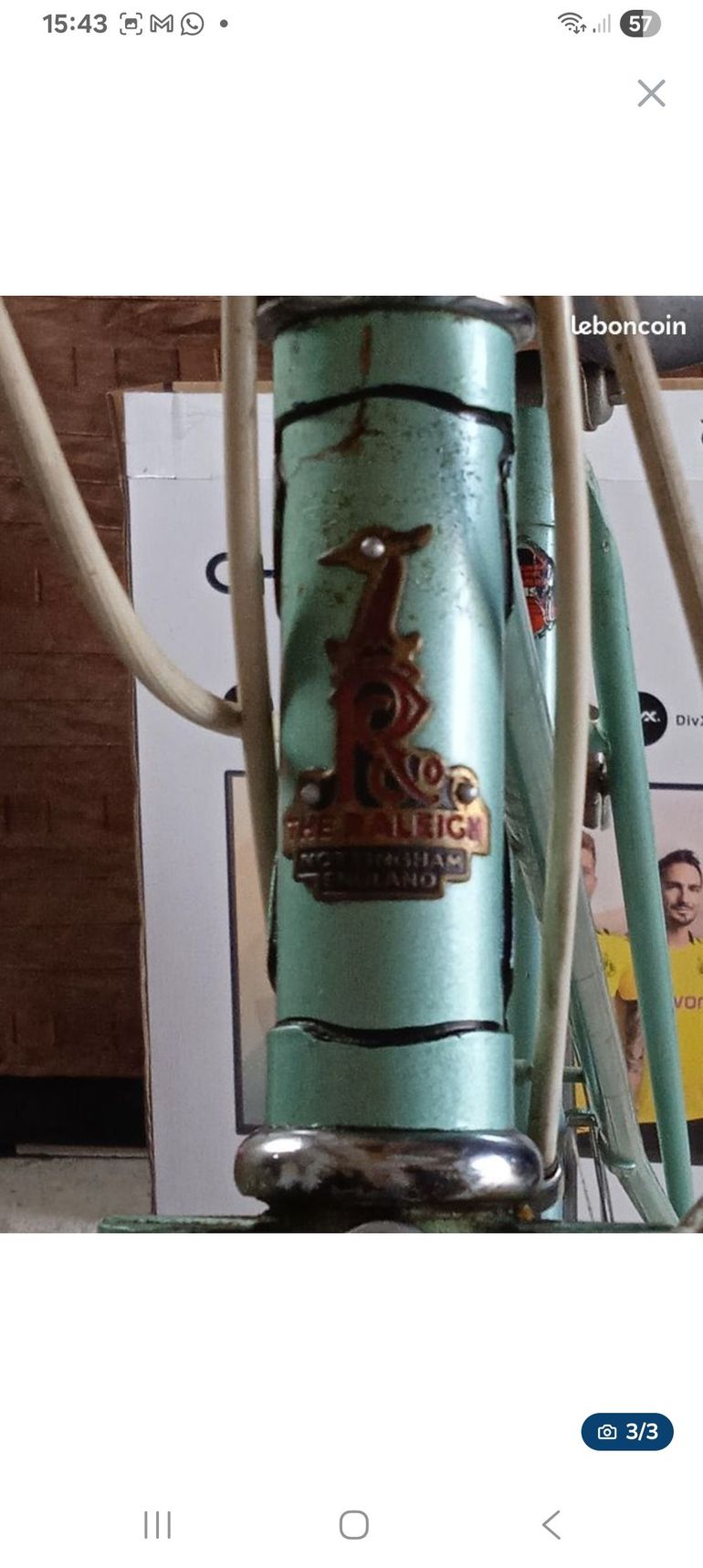 Raleigh Classic 1980 1980 Road & Gravel usato, Verde — immagine 3 di 3