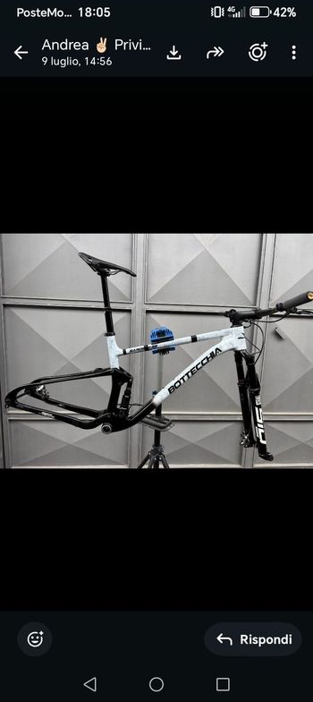 Bottecchia Custom SRAM X01 Eagle AXS 2024 Mountainbike usato, Bianco — immagine 2 di 4