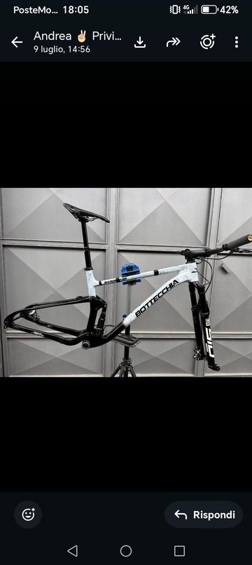 Used Bottecchia Custom SRAM X01 Eagle AXS 2024 Mountainbike, White — image 2 of 4