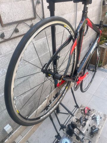 Gebrauchtes Pinerallo Custom Campagnolo Veloce 2012 Road & Gravel, Rot — Bild 10 von 11