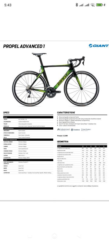 Used Giant Propel Advanced 1 2017 2017 Road & Gravel, Black — image 2 of 2