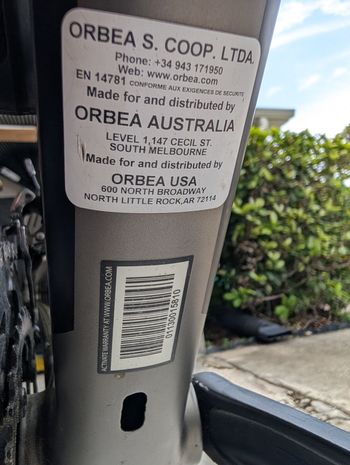 Used Orbea M50D 2014 2014 Road & Gravel, Light Gray — image 10 of 11