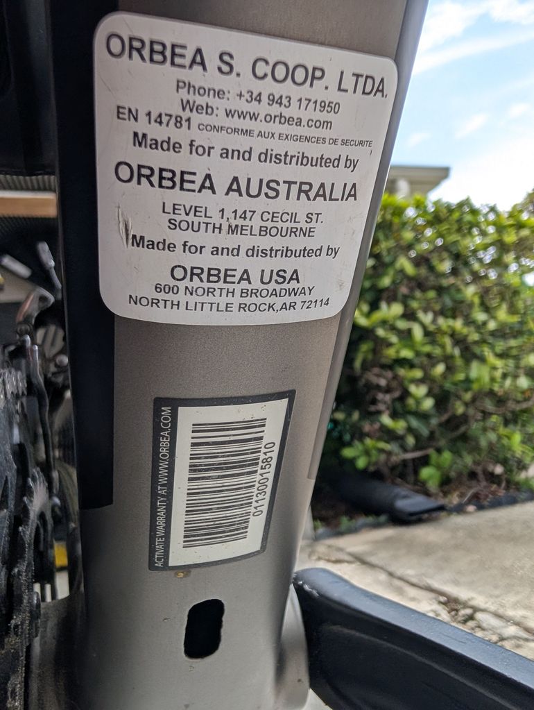 Used Orbea M50D 2014 2014 Road & Gravel, Light Gray — image 10 of 11