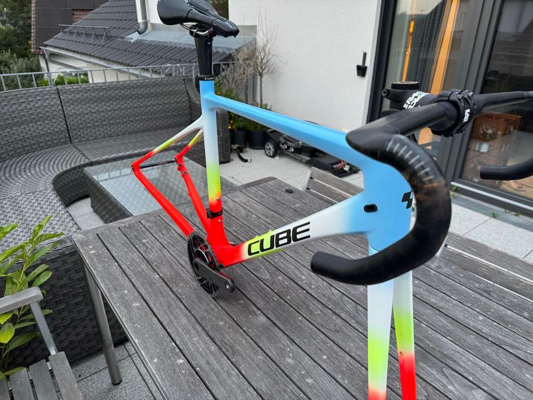 Gebrauchtes CUBE ATTAIN GTC SL 2020 Frameset 2020 Road & Gravel, Weiß — Bild 5 von 8