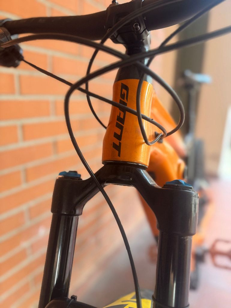Gebrauchtes Giant Trance E+ 1 Pro 2019 2019 Mountainbike, Orange, 27.5 — Bild 10 von 11