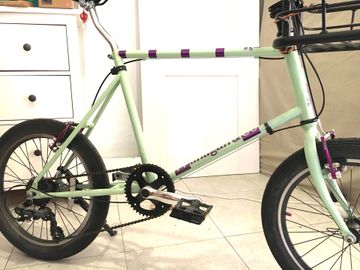 Used Mini velo Custom Shimano Tourney Urban, Green — image 6 of 8