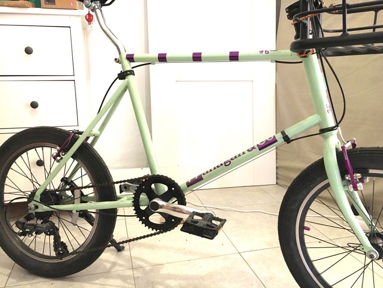 Used Mini velo Custom Shimano Tourney Urban, Green — image 6 of 8