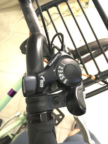 Used Mini velo Custom Shimano Tourney Urban, Green — image 7 of 8