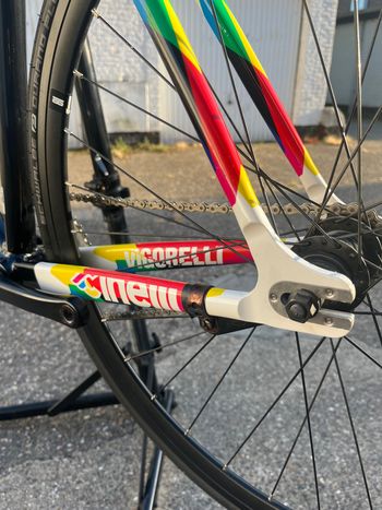 Cinelli Vigorelli Caleido 2015 Urban usato, Bianco — immagine 8 di 15