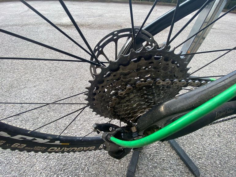 Olympia Custom Shimano Deore XT 2021 Mountainbike usato, Nero — immagine 3 di 8