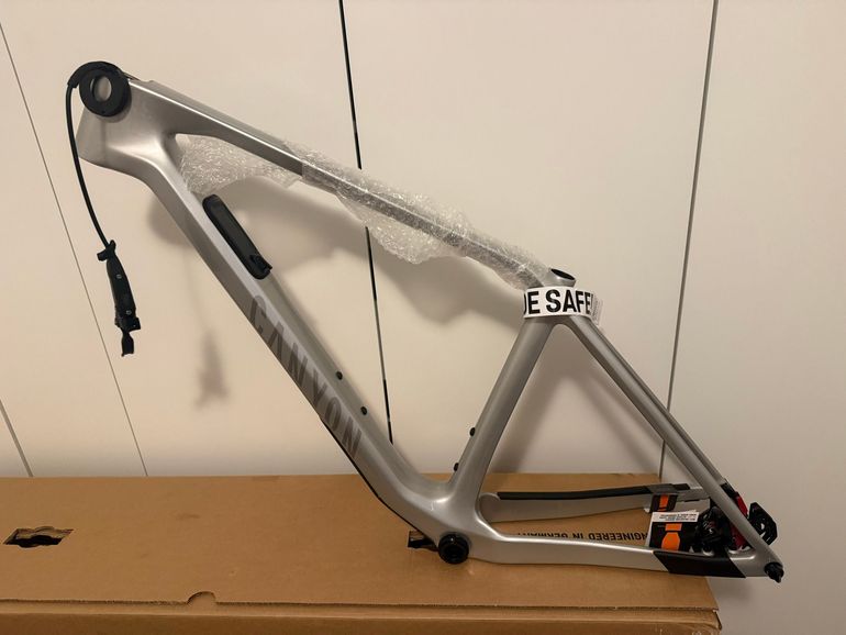 Used Canyon Exceed CF 9 AXS 2025 Frameset 2025 Mountainbike, Light Gray, 29 — image 2 of 24
