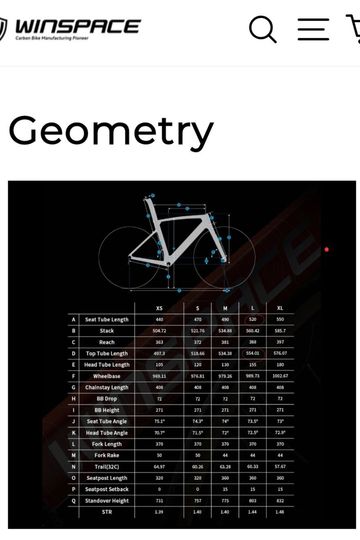 WINSPACE T1550 2 Gen Frameset 2025 Road & Gravel d'occasion — image 9 sur 9