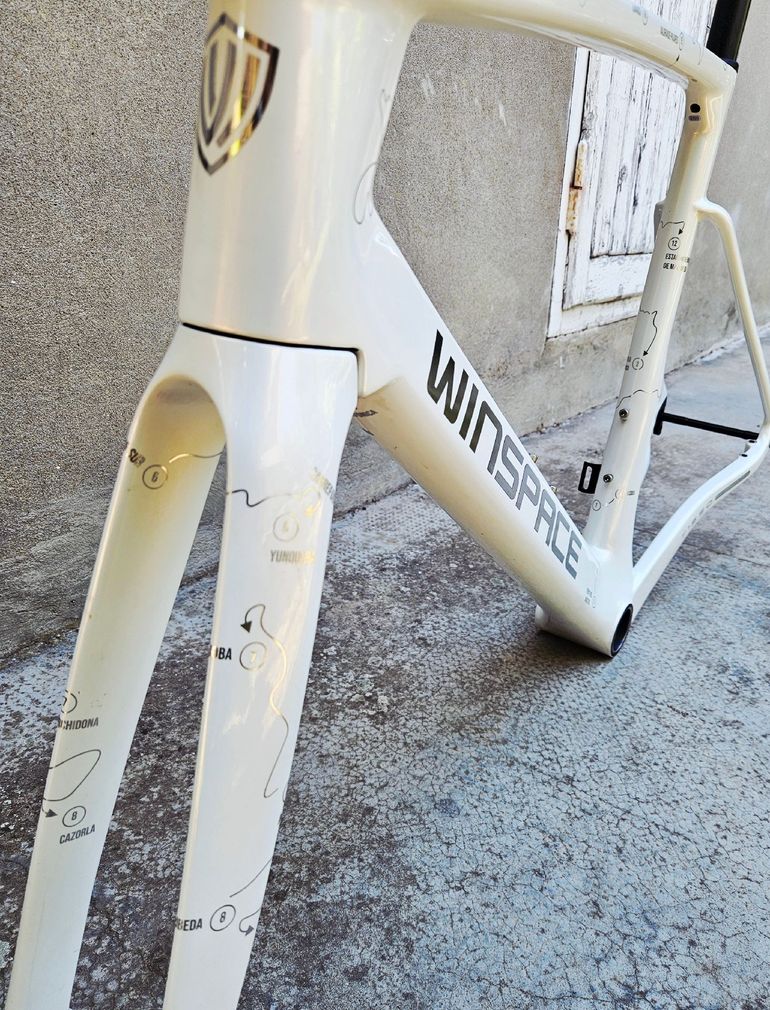 WINSPACE T1550 2 Gen Frameset 2025 Road & Gravel usato, Bianco — immagine 2 di 9