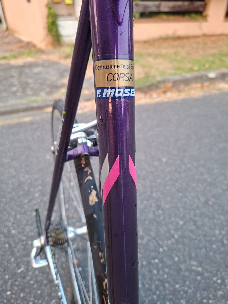 Francesco Moser Custom Campagnolo Record 1990 Road & Gravel usato, Bianco — immagine 18 di 19