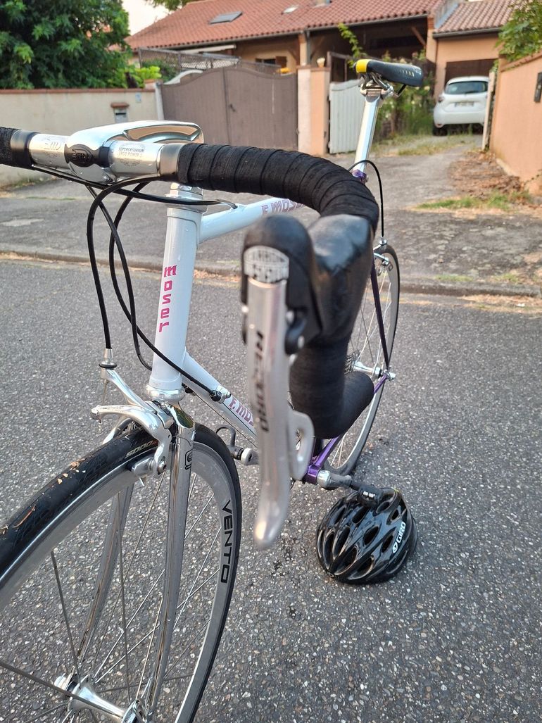 Francesco Moser Custom Campagnolo Record 1990 Road & Gravel usato, Bianco — immagine 12 di 19