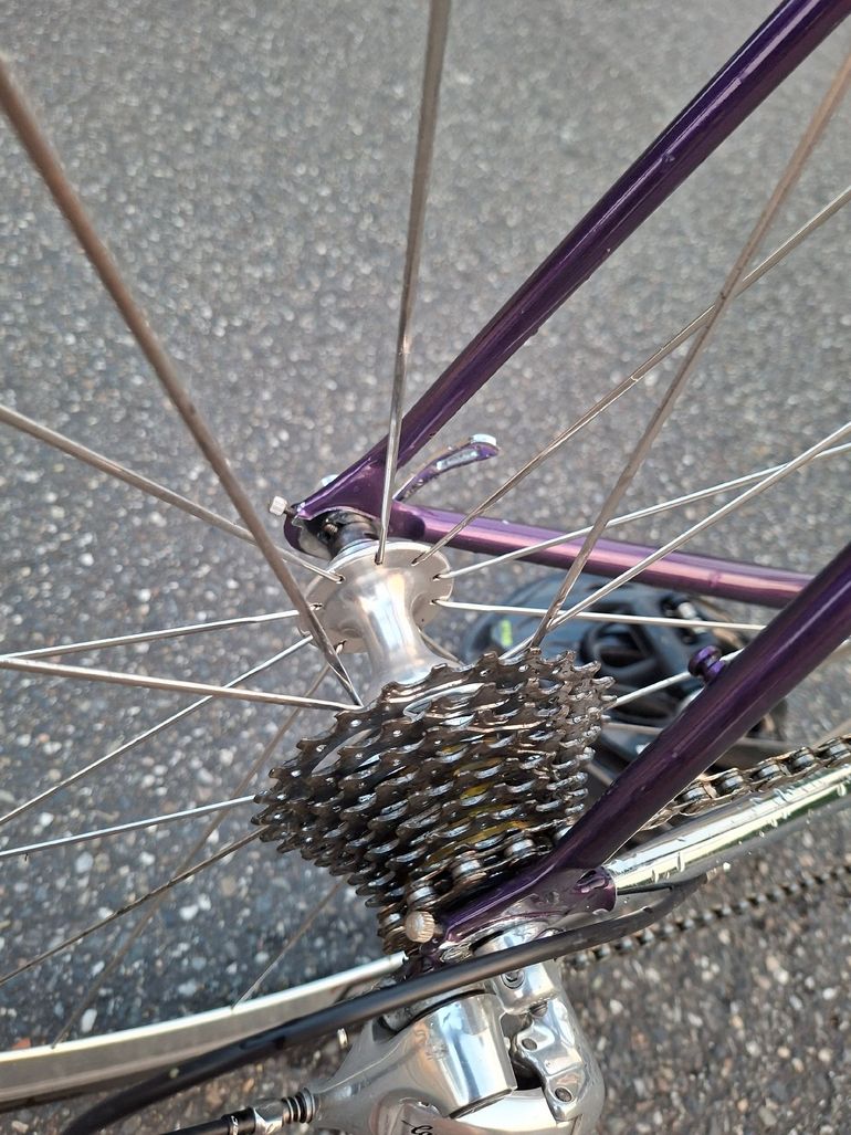 Francesco Moser Custom Campagnolo Record 1990 Road & Gravel usato, Bianco — immagine 14 di 19