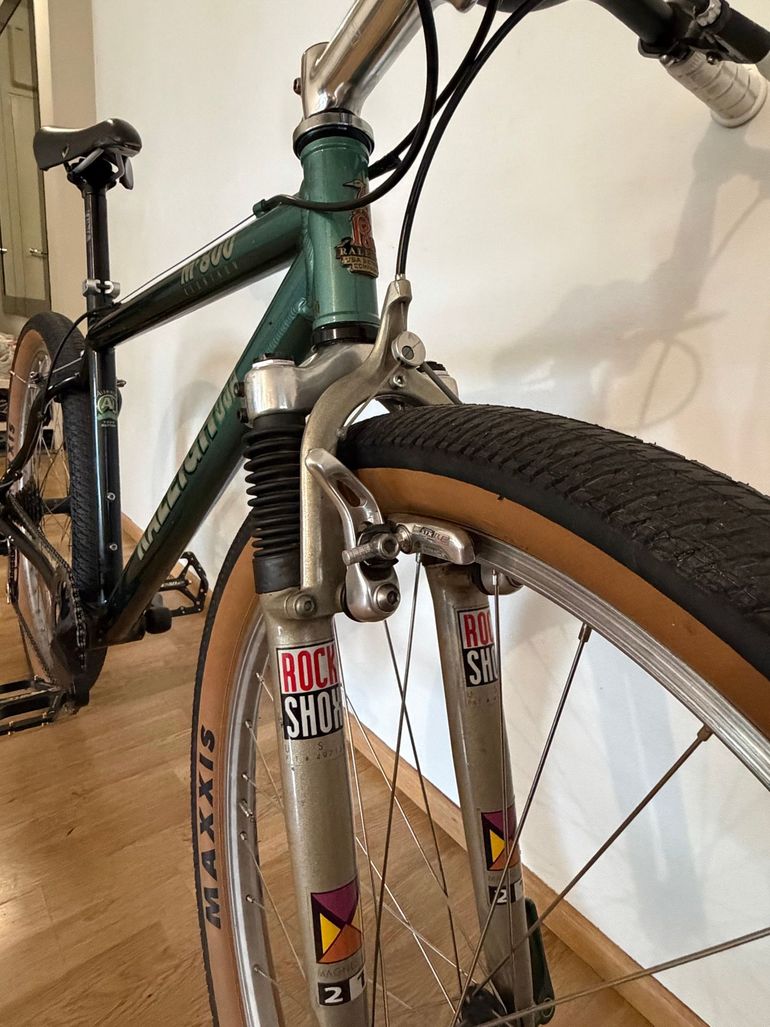 Used Raleigh Custom Shimano Deore LX 1998 Mountainbike, Green — image 6 of 8