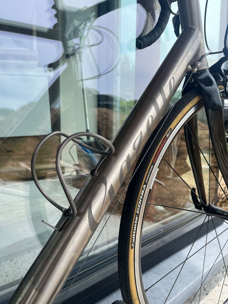 Gebrauchtes Gazelle titanium Custom Shimano 105 2014 Road & Gravel, Hellgrau — Bild 3 von 12