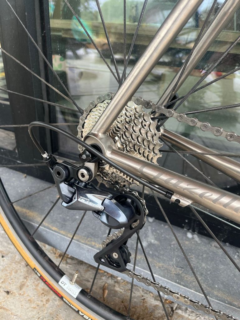 Gebrauchtes Gazelle titanium Custom Shimano 105 2014 Road & Gravel, Hellgrau — Bild 11 von 12
