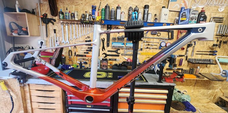 Used Lee Cougan Rampage Origin Team Eagle 2026 Frameset 2026 Mountainbike, Light Gray, 29 — image 5 of 5