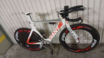 Gebrauchtes Giant Trinity Composite 1 2014 Frameset 2014 Road & Gravel, Weiß — Bild 3 von 4