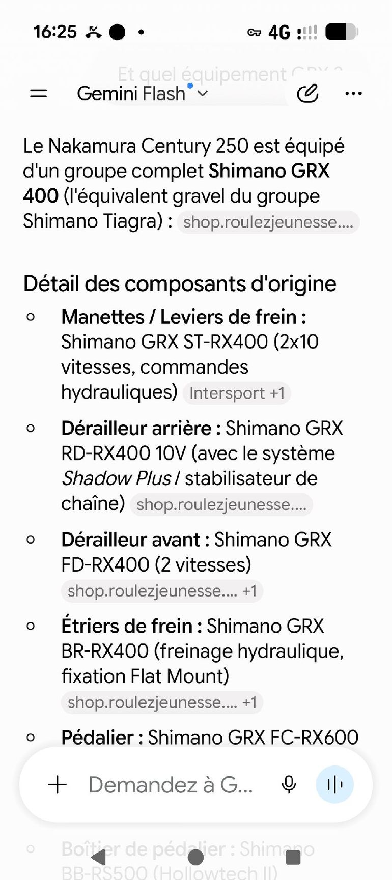 Used Nakamura Custom Shimano GRX 2024 Road & Gravel, White — image 7 of 9