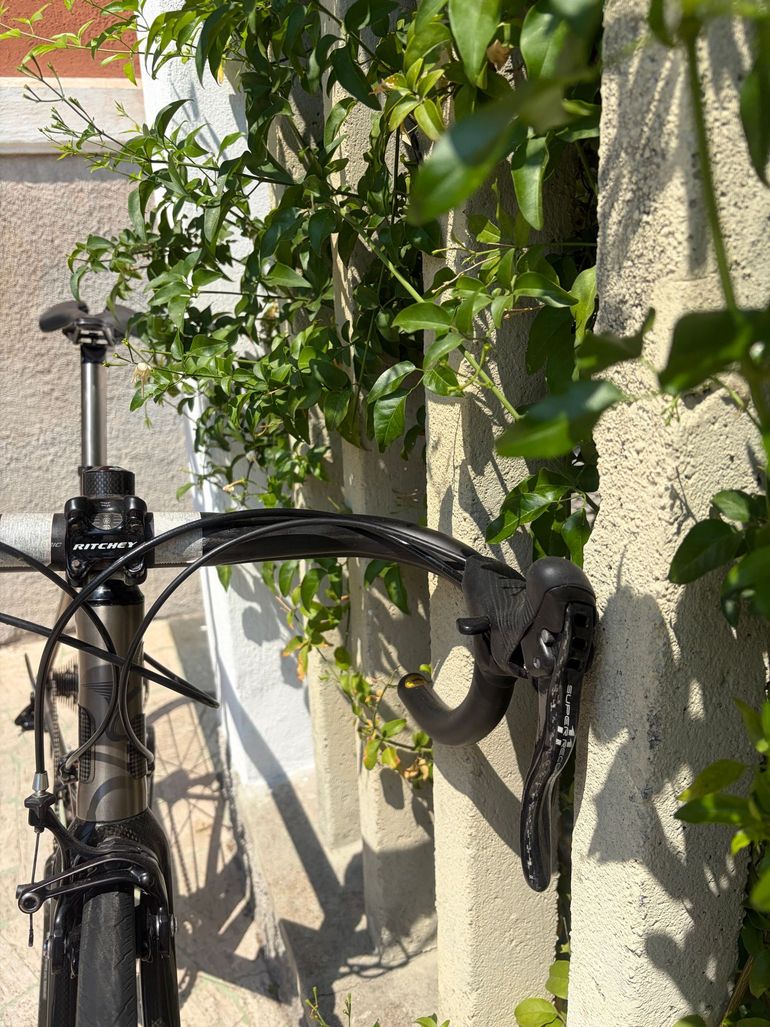 Used Carraro Custom Campagnolo Super Record 2009 Road & Gravel, Light Gray — image 9 of 15
