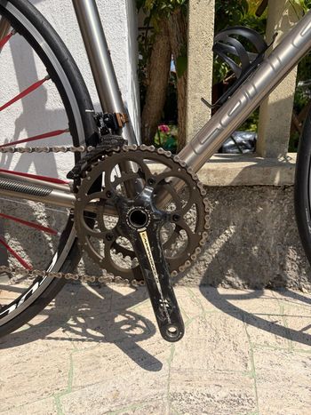 Used Carraro Custom Campagnolo Super Record 2009 Road & Gravel, Light Gray — image 3 of 15
