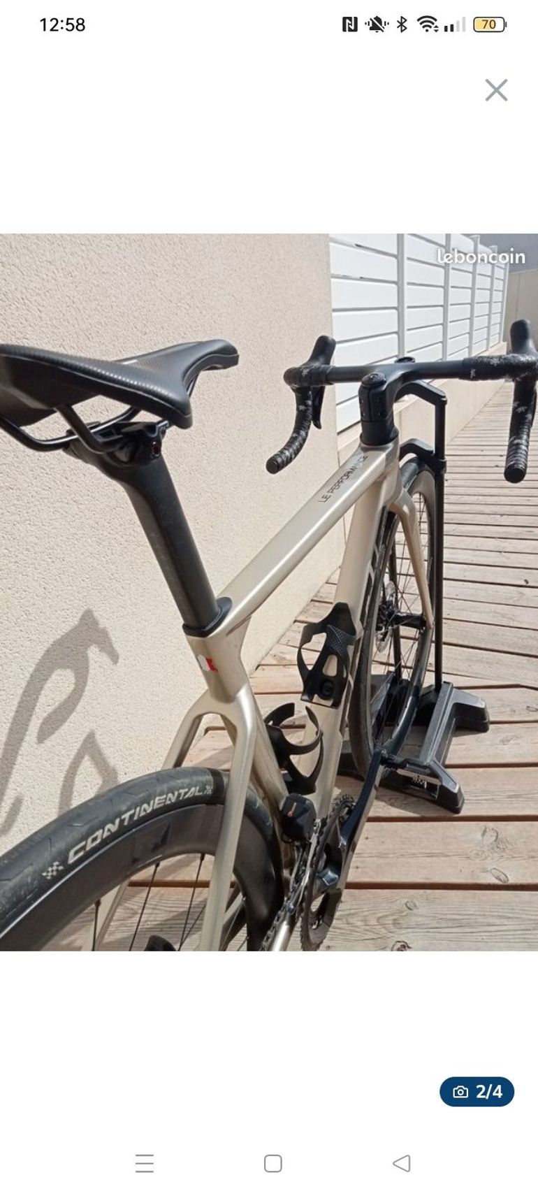 Used Adris Custom Shimano 105 Di2 2024 Road & Gravel, Light Gray — image 2 of 4