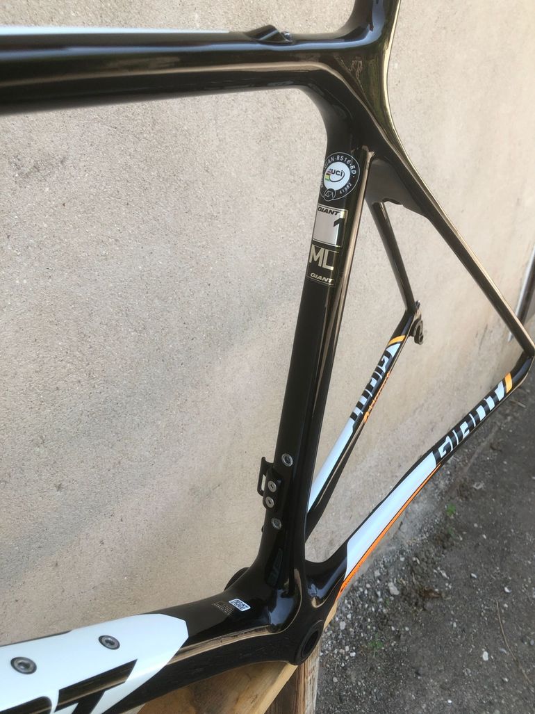 Giant TCR Advanced SL 1 2017 Frameset 2017 Road & Gravel usato, Nero — immagine 10 di 10