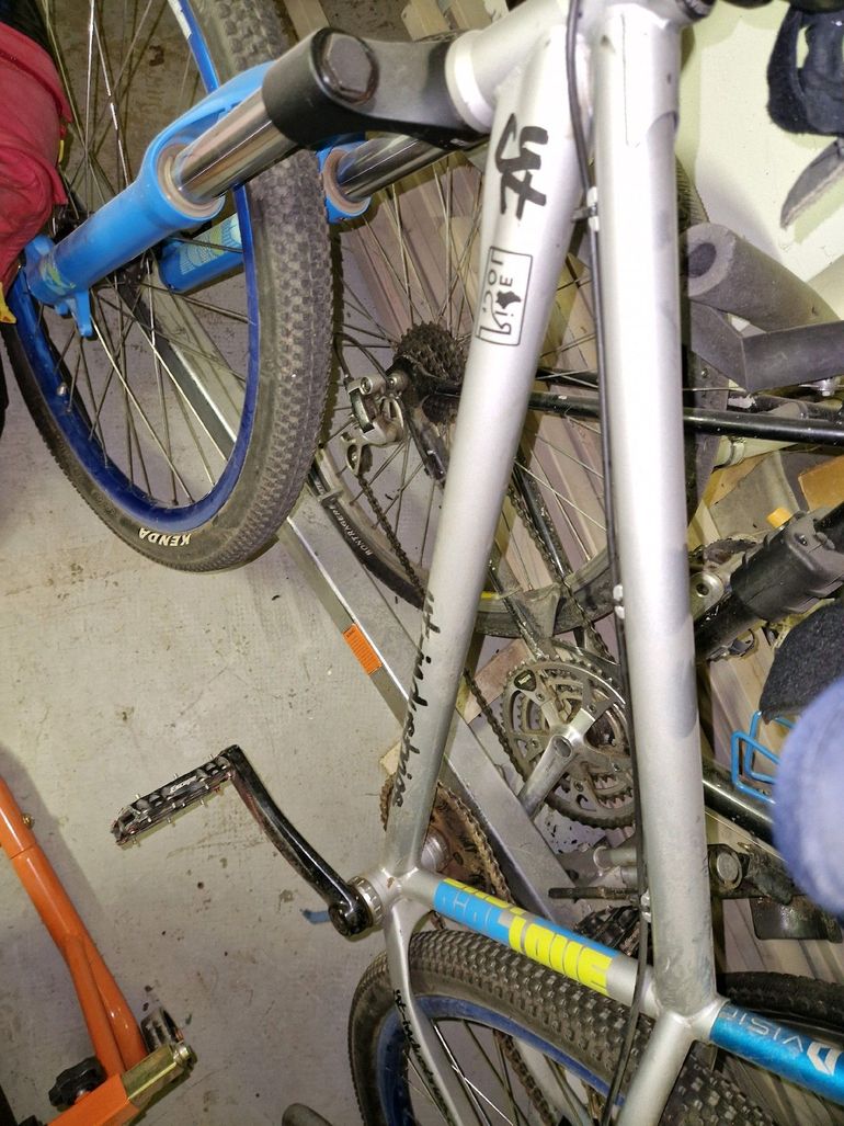 Gebrauchtes YT Custom Single Speed / Fixed Gear 2015 Mountainbike, Hellgrau — Bild 5 von 5