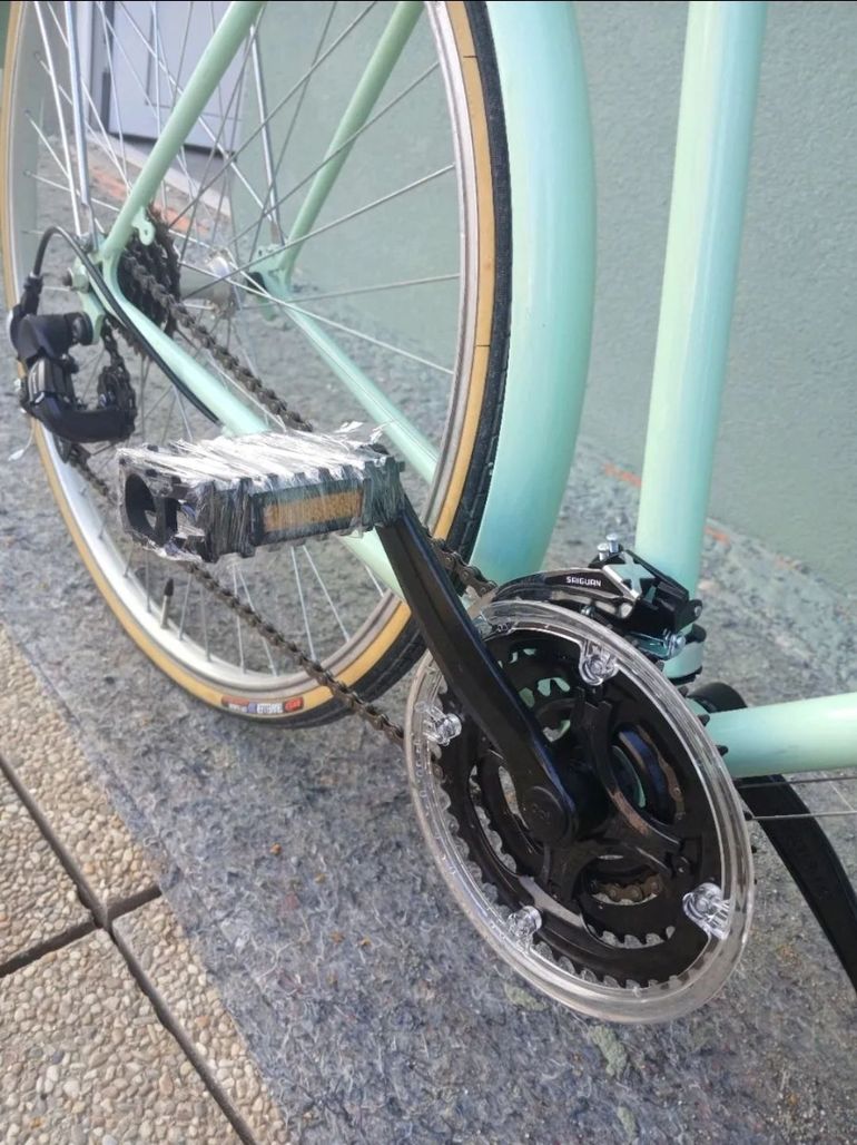 Gebrauchtes Glanzrad Custom Shimano 105 2015 Urban, Blau — Bild 3 von 5
