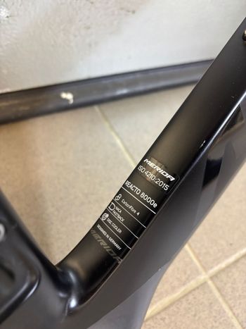 Used Merida REACTO DISC 8000-E 2020 Frameset 2020 Road & Gravel, Black — image 15 of 16