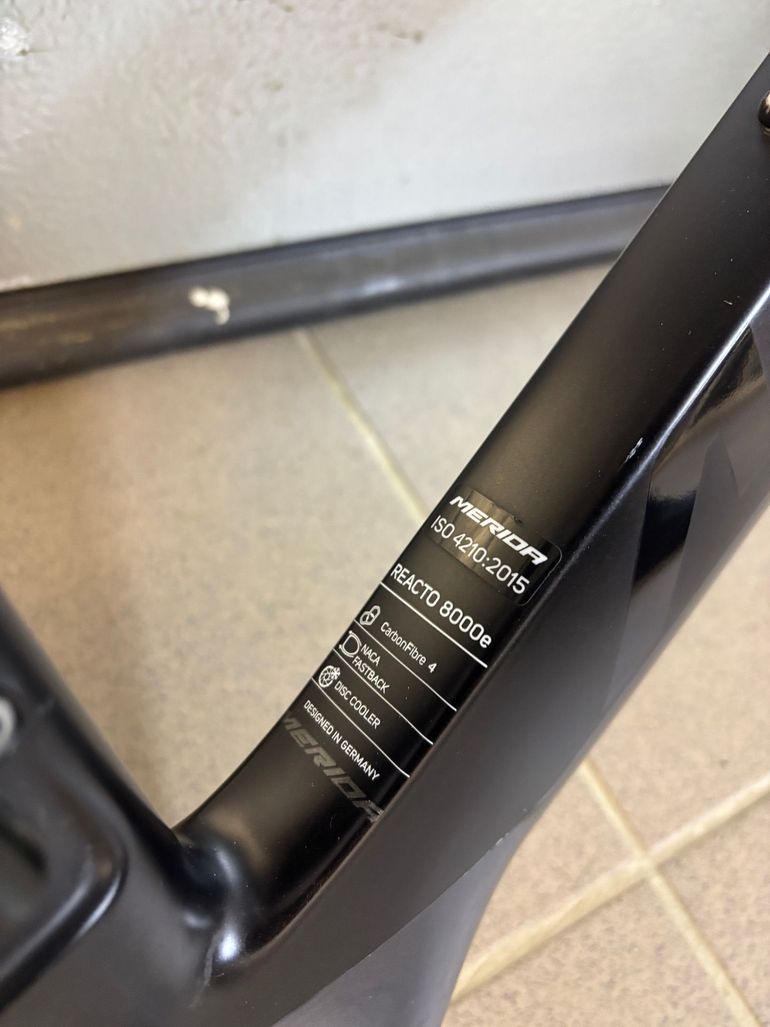 Used Merida REACTO DISC 8000-E 2020 Frameset 2020 Road & Gravel, Black — image 15 of 16