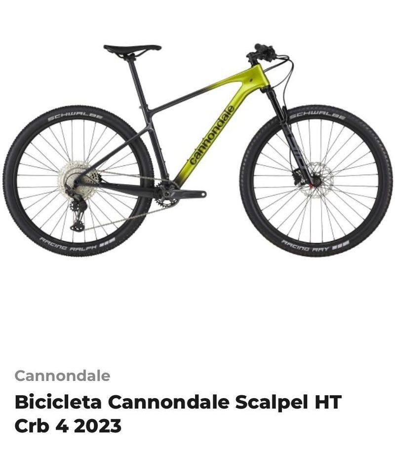 Used Cannondale HT CARBON 2023 Mountainbike, Green — image 8 of 10