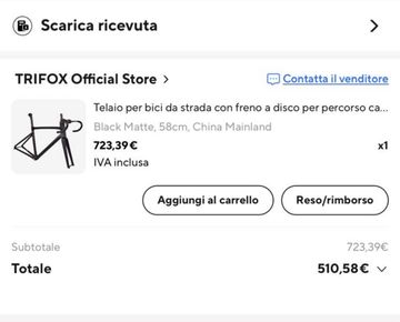 Trifox X18 Frameset 2025 Road & Gravel de segunda mano