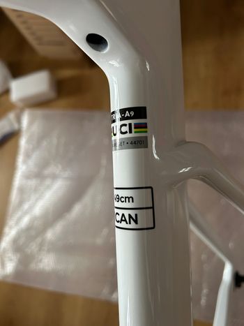 Used ICAN Custom Frameset 2026 Road & Gravel, White — image 2 of 19